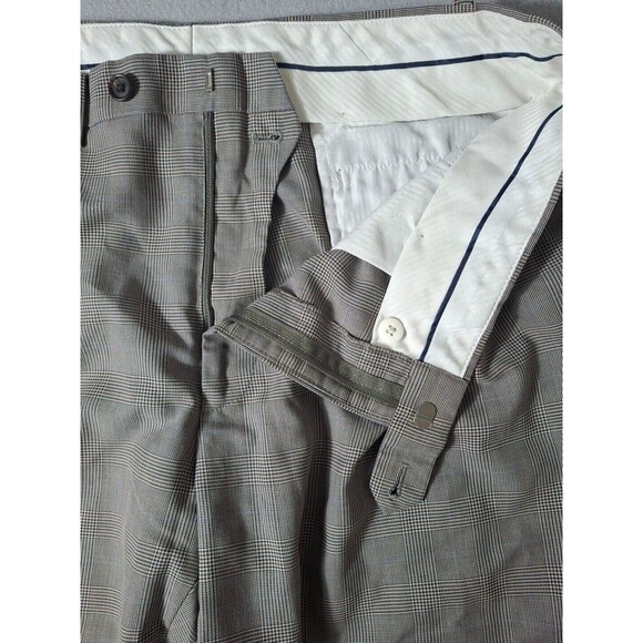 Ralph Lauren Polo Dress Pants Men's 36x30 Gray Checkered Pleated Preppy Casual - Picture 6 of 11